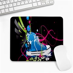 Sneakers Shoes Patterns Bright Large Mousepads by Simbadda