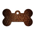 Texture Background Rust Surface Shape Dog Tag Bone (Two Sides) Front