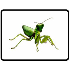 Mantis Double Sided Fleece Blanket (large)  by Valentinaart