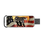 Caution Portable USB Flash (Two Sides) Back