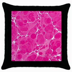 Pattern Throw Pillow Case (black) by Valentinaart