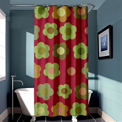 Floral Pattern Shower Curtain 36  X 72  (stall) 