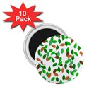 Leaves True Leaves Autumn Green 1.75  Magnets (10 pack)  Front