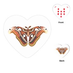 Butterfly Animal Insect Isolated Playing Cards (heart) 