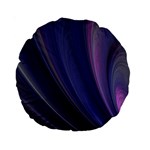 Purple Fractal Standard 15  Premium Round Cushions Front