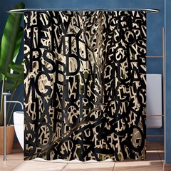 Wallpaper Texture Pattern Design Ornate Abstract Shower Curtain 60  X 72  (medium) 