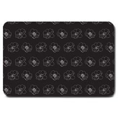 Floral Pattern Large Doormat  by Valentinaart