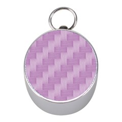 Purple Pattern Mini Silver Compasses by Valentinaart