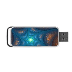 Fractal Star Portable Usb Flash (one Side) by Simbadda