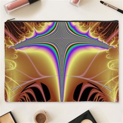 Symmetric Fractal Cosmetic Bag (xxxl)  by Simbadda