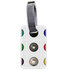 9 Power Buttons Luggage Tags (two Sides) by Simbadda