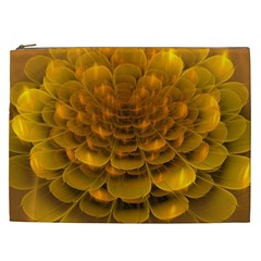 Yellow Flower Cosmetic Bag (xxl)  by Simbadda