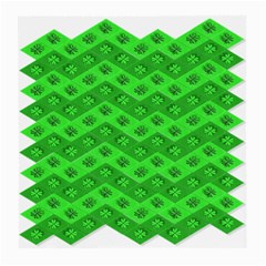 Shamrocks 3d Fabric 4 Leaf Clover Medium Glasses Cloth by Simbadda