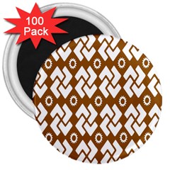 Art Abstract Background Pattern 3  Magnets (100 Pack) by Simbadda