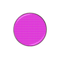 Clovers On Pink Hat Clip Ball Marker (4 Pack) by PhotoNOLA