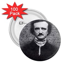 Edgar Allan Poe  2 25  Buttons (100 Pack)  by Valentinaart