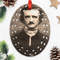 Edgar Allan Poe  Ornament (oval Filigree) by Valentinaart