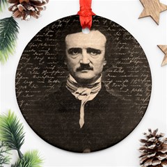 Edgar Allan Poe  Ornament (round) by Valentinaart