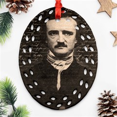 Edgar Allan Poe  Ornament (oval Filigree) by Valentinaart