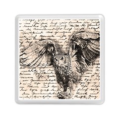 Vintage Owl Memory Card Reader (square)  by Valentinaart