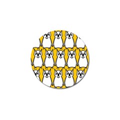 Yellow Owl Background Golf Ball Marker (10 Pack) by Simbadda