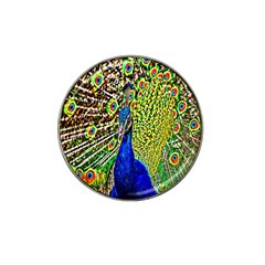 Graphic Painting Of A Peacock Hat Clip Ball Marker (10 Pack) by Simbadda