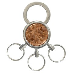 Brown Seamless Animal Fur Pattern 3-ring Key Chains by Simbadda