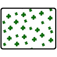 St  Patrick s Clover Pattern Double Sided Fleece Blanket (large) 