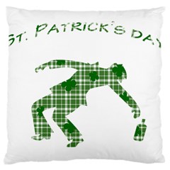 St  Patrick s Day Large Cushion Case (two Sides) by Valentinaart