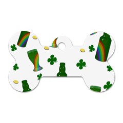 St  Patricks Day  Dog Tag Bone (one Side) by Valentinaart