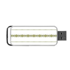 Ethnic Floral Stripes Portable Usb Flash (one Side)