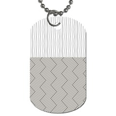 Lines And Stripes Patterns Dog Tag (one Side)