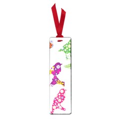 Birds Colorful Floral Funky Small Book Marks by Amaryn4rt