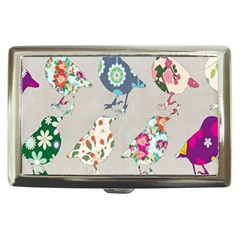 Birds Floral Pattern Wallpaper Cigarette Money Cases by Amaryn4rt