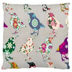 Birds Floral Pattern Wallpaper Standard Flano Cushion Case (one Side) by Amaryn4rt