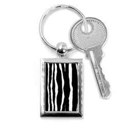 Zebra Background Pattern Key Chains (rectangle)  by Amaryn4rt