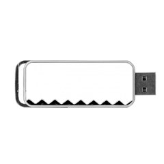 Chevrons Black Pattern Background Portable Usb Flash (two Sides)