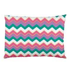 Chevron Pattern Colorful Art Pillow Case by Amaryn4rt