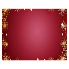 Red Background With A Pattern Double Sided Flano Blanket (medium)  by Amaryn4rt