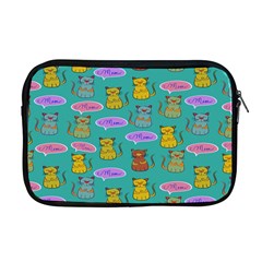 Meow Cat Pattern Apple Macbook Pro 17  Zipper Case