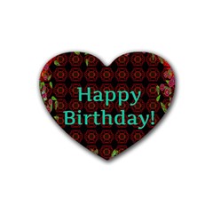 Happy Birthday To You! Heart Coaster (4 Pack)  by Amaryn4rt