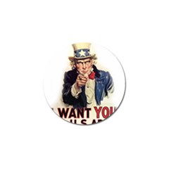 Uncle Sam Golf Ball Marker (4 Pack) by Valentinaart