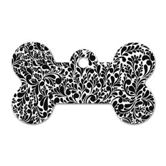 Pattern Dog Tag Bone (one Side) by Valentinaart