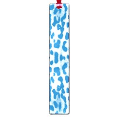 Blue Leopard Pattern Large Book Marks by Valentinaart