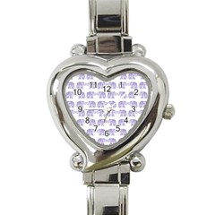 Indian Elephant Pattern Heart Italian Charm Watch by Valentinaart