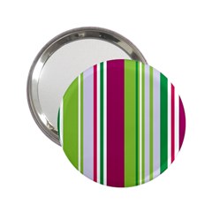 Beautiful Multi Colored Bright Stripes Pattern Wallpaper Background 2 25  Handbag Mirrors by Amaryn4rt