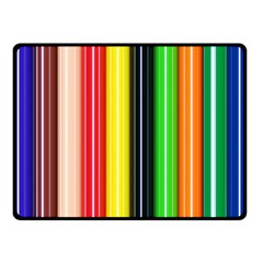 Colorful Striped Background Wallpaper Pattern Double Sided Fleece Blanket (small)  by Amaryn4rt