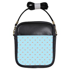 Spaceship Cartoon Pattern Drawing Girls Sling Bags by dflcprints