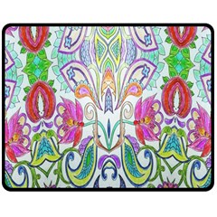 Wallpaper Created From Coloring Book Double Sided Fleece Blanket (medium)  by Amaryn4rt