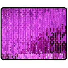 Purple Background Scrapbooking Paper Fleece Blanket (medium)  by Amaryn4rt